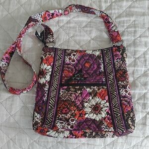 Vera Bradley Purple and Pink Floral Crossbody Bag